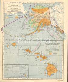 Alaska And Hawaiian Islands Political And Economic Map