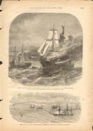 Burning Of The American Merchantman Harvey Birch -- Ship Island