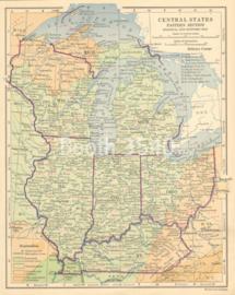 Central States Eastern Section Political And Economic Map