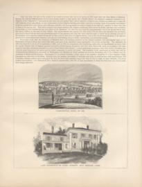 Connecticut Famington And Late Residence Of Elihu Burrit New Britain