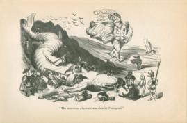 The monstrous physetere was slain by Pantagruel