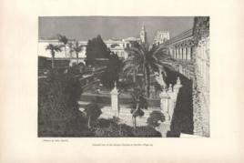 General View Of The Alcazar Gardens At Seville