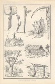 Indian Implements And Buildings