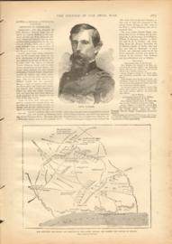 Lewis Wallace -- Map Showing The Roads And Postion Of The Camps During The Battle Of Shiloh