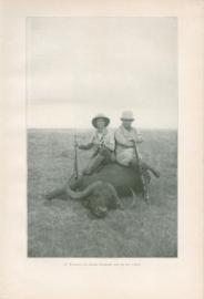 Mr Roosevelt And Kermit Roosevelt With The First Buffalo