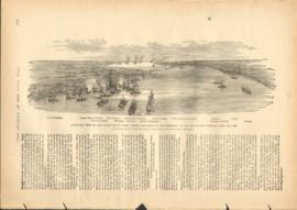 Panoramic View Of The US Fleet Passing The Forts On The Mississippi
