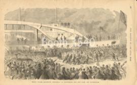 Rhode Island Regiments Embarking At Providence For New York And Washington