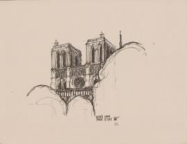 Notre Dame   Paris (On Gray)