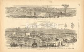 View Of Fredericksburg Va -- Gen Keyess Division Crossing The Chickahominy River